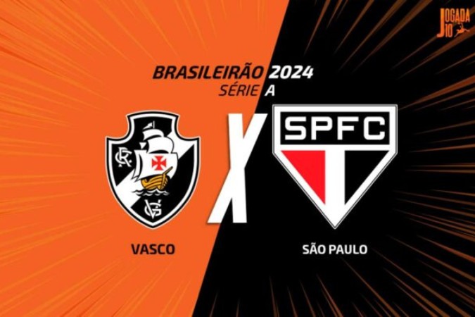 Vasco e São Paulo duelam pela 11° rodada do Brasileirão -  (crédito: Foto: Arte/Jogada10)