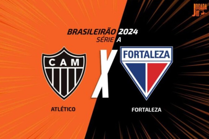 Atlético recebe o Fortaleza, neste domingo (23), para confronto pela 11ª rodada do Campeonato Brasileiro -  (crédito: Foto: Arte/Jogada10)