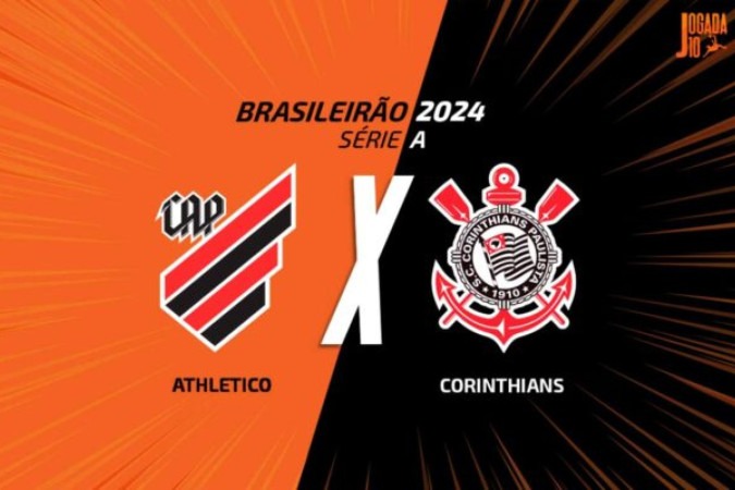 Athletico e Corinthians fazem duelo de opostos no Brasileiro -  (crédito: Foto: Arte/Jogada10)