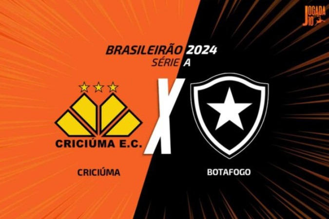 Criciúma x Botafogo -  (crédito: Foto: Arte Jogada10)