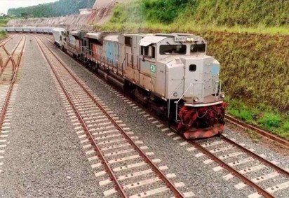 A ferrovia  Norte-Sul, com 1.575km concluídos, pode chegar a 4.155km em sua capacidade -  (crédito:  Divulga&ccedil;&atilde;o/PPI.Gov.Br) -A ferrovia  Norte-Sul, com 1.575km concluídos, pode chegar a 4.155km em sua capacidade -  (crédito:  Divulga&ccedil;&atilde;o/PPI.Gov.Br)