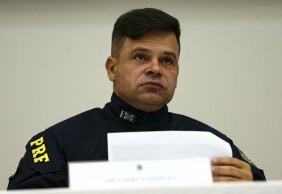 Silvinei Vasques, durante entrevista coletiva sobre a Operação Eleições 2022: preso desde agosto de 2023 -  (crédito: Marcelo Camargo/Agência Brasil)