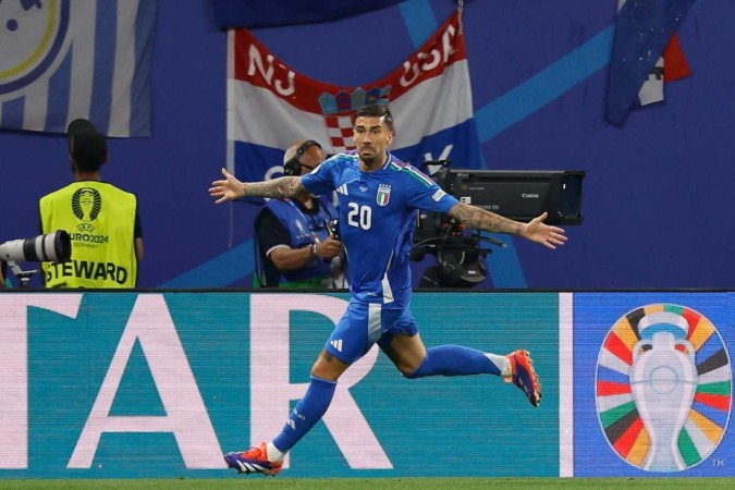 Com gol no último lance, Zacagni foi o herói da classificação italiana       -  (crédito:  AFP)