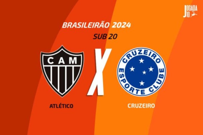 Atlético e Cruzeiro se enfrentam pelo Brasileirão Sub-20 -  (crédito: Foto: Jogada10)