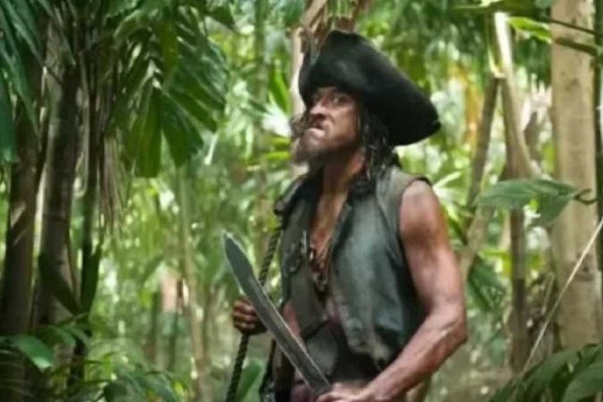 Tamayo Perry em cena de Piratas do Caribe -  (crédito: Reprodução )