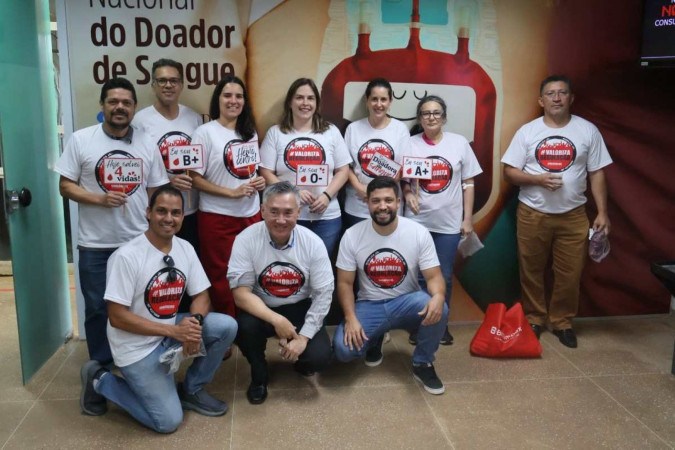 Voluntários doam sangue no Hemocentro de Brasília -  (crédito: FHB/Divulgação)