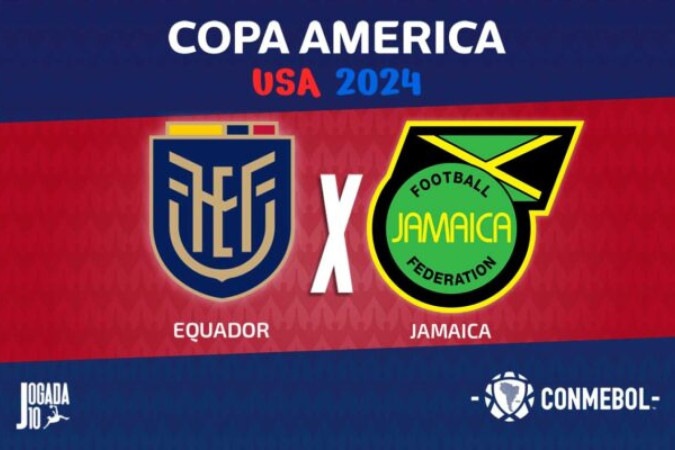 Equador e  Jamaica em duelo decisivo. Só a vitória interessa -  (crédito: Foto: Arte Jogada10)