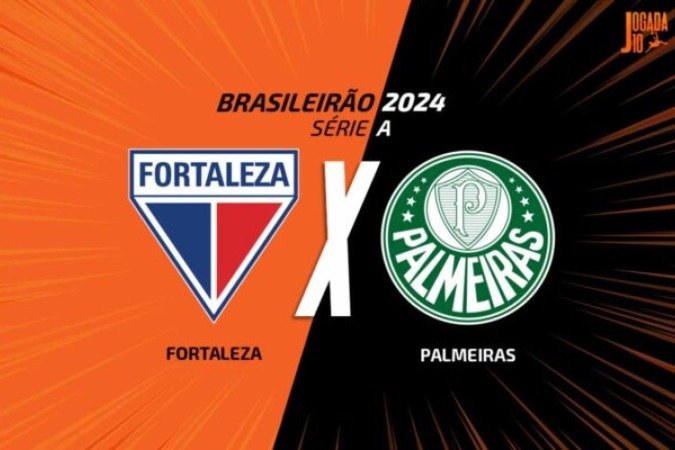 Fortaleza e Palmeiras medem forças na Arena Castelão, pelo Brasileiro -  (crédito: Foto: Arte/Jogada10)