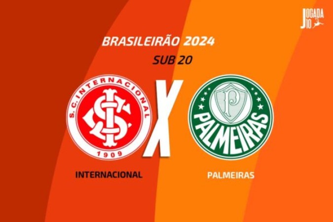 Internacional e Palmeiras duelam pelo Brasileirão Sub-20 -  (crédito: Foto: Arte/Jogada10)