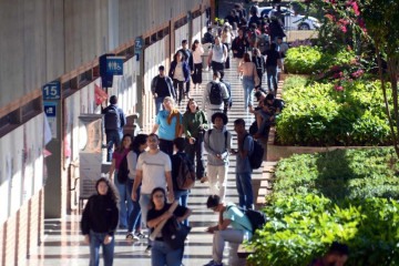 Vestibular UnB 2025 conta com 14.528 inscritos, concorrendo a 2.112 vagas -  (crédito:  Ed Alves/CB/DA.Press)