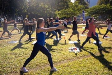 Especialistas sugerem atividades em grupo que trazem benefícios físicos e ajudam na socialização e contribuem para a saúde mental -  (crédito:  Mariana Campos/CB/D.A Press)