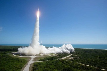 Um foguete com a espaçonave Starliner da Boeing a bordo é lançado do Complexo de Lançamento Espacial 41 na Estação da Força Espacial de Cabo Canaveral, em 5 de junho de 2024 -  (crédito: Divulgação/Nasa/Joel Kowsky)