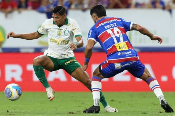 Palmeiras foi superado pelo Fortaleza na Arena Castelão -  (crédito: Foto: Cesar Greco/Palmeiras/by Canon)