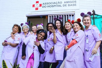 Voluntárias da Associação Amigos do Hospital de Base (AAHB) -  (crédito:  Kayo Magalhães/CB/D.A Press)