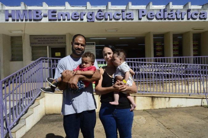 Os pais de Pedro e Melina relataram que nesta época 
do ano as crises de bronquiolite aparecem com mais intensidade  -  (crédito:  Marcelo Ferreira/CB/D.A Press)