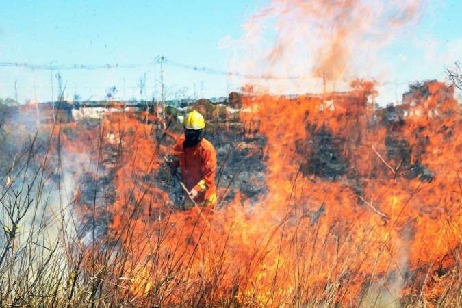  Credito: Ed Alves/CB/D.A Press. Brasil. Brasi­lia - DF. Cidades. Incêndio - Queimadas  -  (crédito:  ED ALVES/CB)