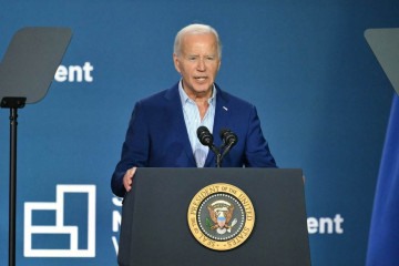 Biden ressaltou que a forma como transcorreu o debate foi culpa sua 'e de mais ninguém' -  (crédito:  AFP)