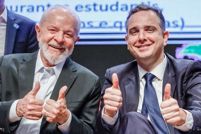 Lula e Pacheco trocam elogios, de olho em disputa ao governo de Minas em 2026; presidente do Senado é um dos principais aliados do petista no Congresso -  (crédito: Ricardo Stuckert / PR)
