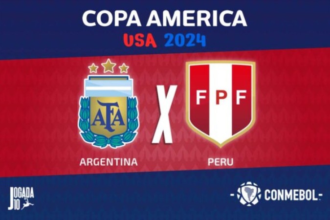 Argentina, já classificada, enfrenta o Peru, que precisa vencer para, dependendo do que rolar no outro jogo do grupo, avançar às quartas da Copa América -  (crédito: Foto: Arte Jogada10)