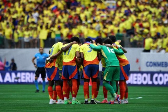 Colômbia mostra ótimo futebol, vence mais uma e se garante antecipadamente nas quartas da Copa América -  (crédito: Foto: Aric Becker / AFP via Getty Images)