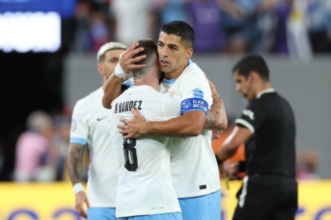 Suárez jogou nos 5 a 0 do Uruguai contra a Bolívia na Copa América -  (crédito: (Photo by CHARLY TRIBALLEAU/AFP via Getty Images))