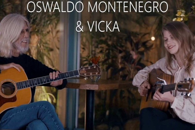 Novo álbum de Oswaldo Montenegro, Oswaldo Montenegro & Vicka -  (crédito: Divulgação/CD assessoria )