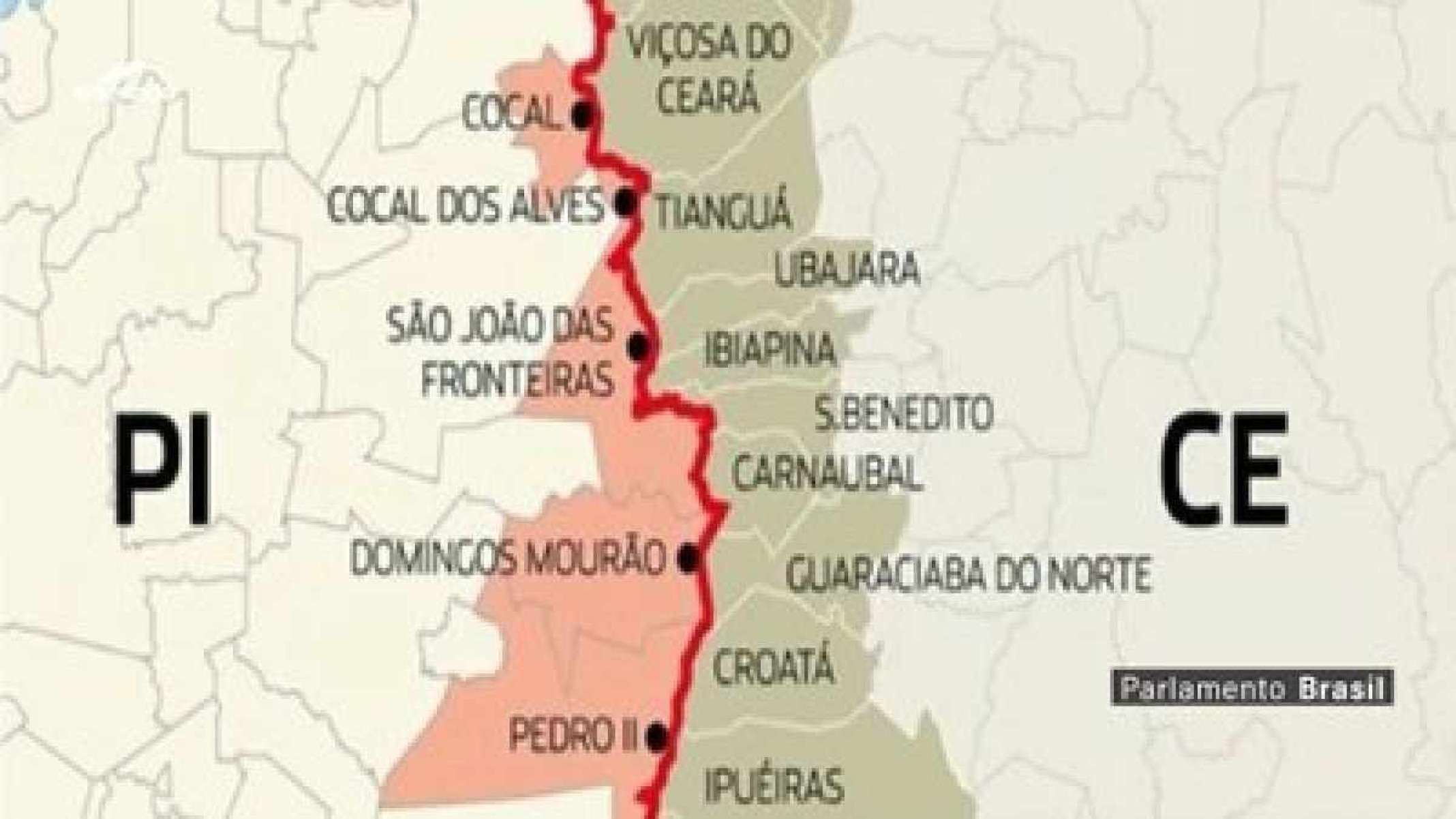 Divisa entre Piauí e Ceará: Exército se manifesta sobre litígio após 9 meses