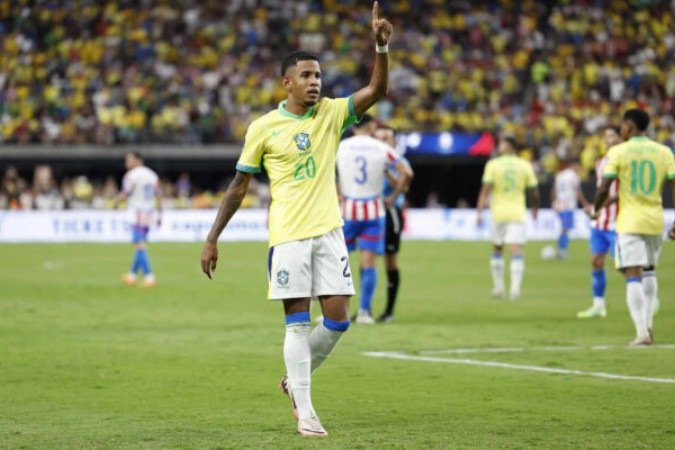 Savinho aproveitou a oportunidade na seleção e estufou a rede - (crédito: - Foto: Rafael Ribeiro / CBF) Savinho aproveitou a oportunidade na seleção e estufou a rede - (crédito: - Foto: Rafael Ribeiro / CBF)