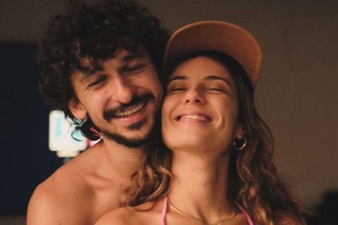 A atriz está grávida de seu primeiro filho com o também ator Ravel Andrade, com quem tem um relacionamento desde 2022 -  (crédito: Reprodução/Instagram @aandreiahorta)