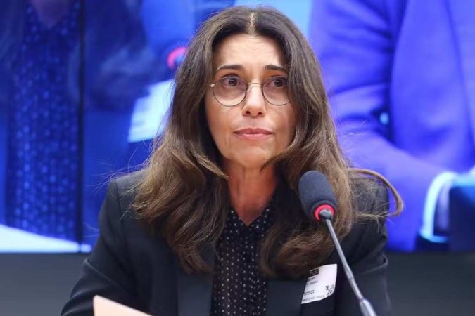 A ex-diretora da Americanas Anna Ramos Saicali durante depoimento à CPI da Americanas na Câmara dos Deputados em setembro de 2023 -  (crédito: Vinicius Loures / Câmara dos Deputados)