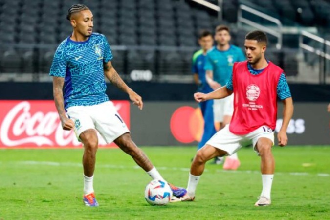 Jogadores foram a campo para manter o ritmo após a goleada do Brasil -  (crédito: - Foto: Rafael Ribeiro/CBF)