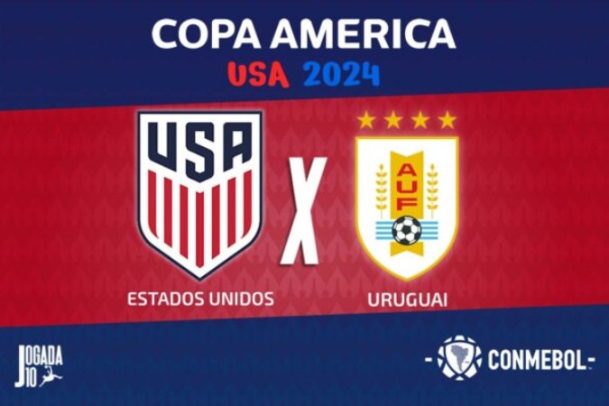 Americanos precisam de bom resultado ou perigam ser eliminados da Copa América em casa. Uruguai lidera o Grupo C -  (crédito: Foto: Arte Jogada10)