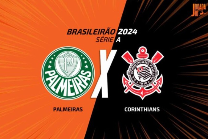 Palmeiras e Corinthians se enfrentam pela 13ª rodada do Campeonato Brasileiro -  (crédito: Divulgação/Jogada 10)