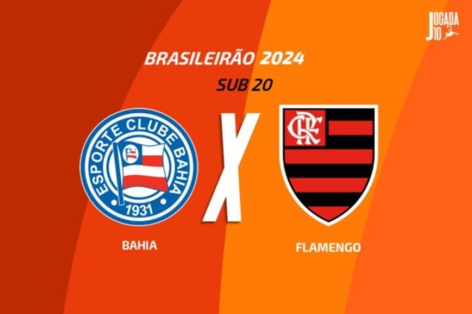 Bahia e Flamengo se enfrentam pelo Brasileirão Sub-20 -  (crédito: Foto: Arte/Jogada 10)