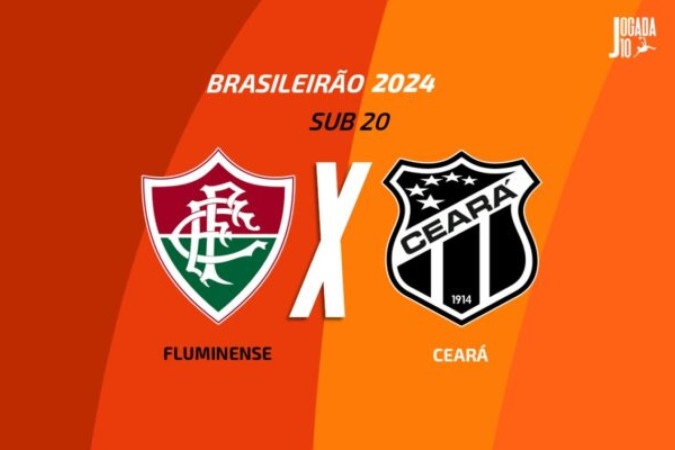 Fluminense e Ceará se enfrentam pela 12ª rodada do Campeonato Brasileiro Sub-20 - -  (crédito: Foto: Arte/Jogada10)