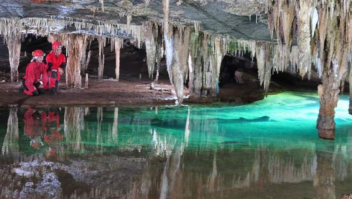 Caverna no Parque Estadual da Terra Ronca, em Goiás  -  (crédito: Marcelo Peregrino/ Divulgação MTur)
