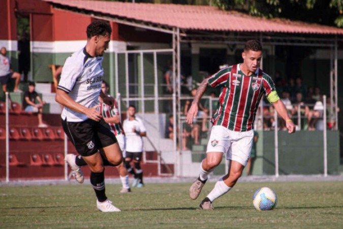 Fluminense e Ceará fizeram jogo de quatro gols pelo Brasileirão sub-20 -  (crédito: Foto: LEONARDO BRASIL/ FLUMINENSE FC)