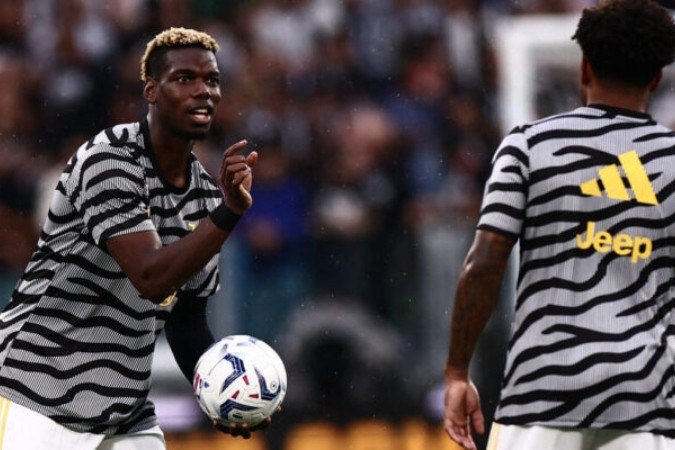 Pogba em atuação pela Juventus em sua segunda agem -  (crédito: Foto: Marco Bertorello/AFP via Getty Images)