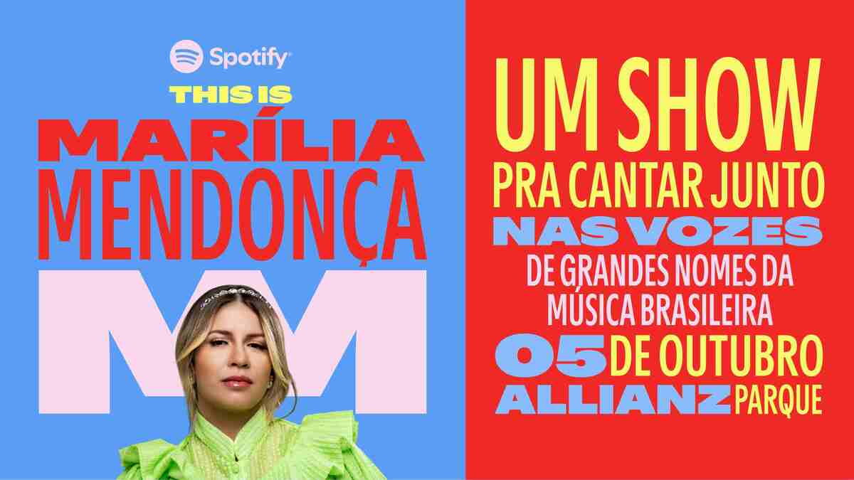 Spotify anuncia show em homenagem a Marília Mendonça, em São Paulo -  (crédito: Divulgação/Spotify)