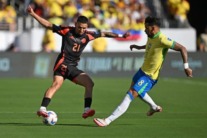 Brasil empata com a Colômbia - (crédito: Jogada10) Brasil empata com a Colômbia - (crédito: Jogada10)