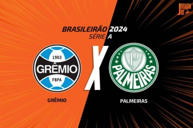 Grêmio e Palmeiras duelam pelo Campeonato Brasileiro -  (crédito: Foto: Arte/Jogada10)