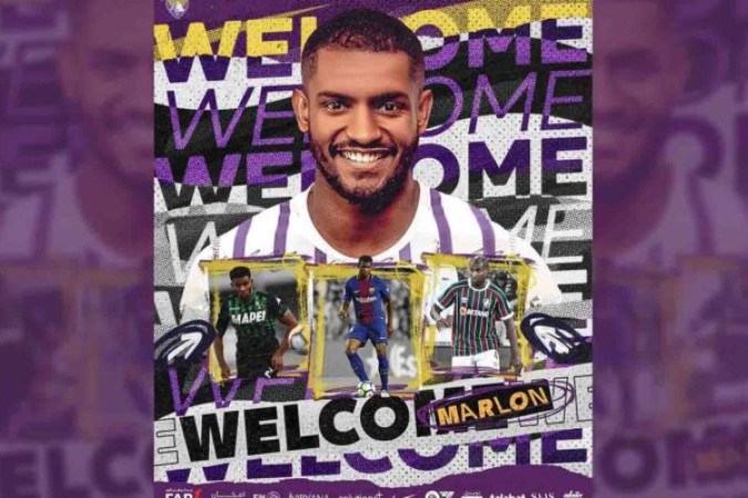 Marlon, ex-Fluminense, é o novo reforço do Al Ain FC - Foto: Divulgação/Al Ain FC -  (crédito:  - Foto: Divulgação/Al Ain FC)