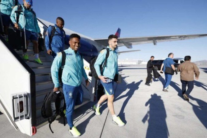 Seleção Brasileira desembarca em Las Vegas - (crédito: Foto: Créditos: Rafael Ribeiro/CBF) Seleção Brasileira desembarca em Las Vegas - (crédito: Foto: Créditos: Rafael Ribeiro/CBF)