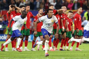 Com todas as cobranças convertidas, a França avançou graças à tentativa perdida por João Félix, de Portugal       -  (crédito:  AFP)
