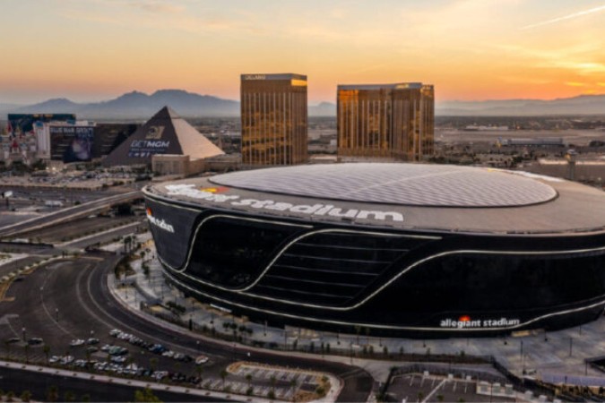 Allegiant Stadium, em Las Vegas, é o placo de Brasil x Uruguai -  (crédito: Foto: Divulgação)