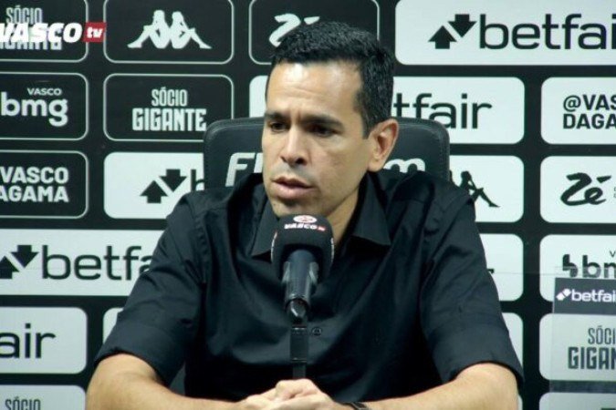 Marcelo Sant'Ana abordou diversos assuntos em apresentação no Vasco - (crédito: Foto: Reprodução / Vasco TV) Marcelo Sant'Ana abordou diversos assuntos em apresentação no Vasco - (crédito: Foto: Reprodução / Vasco TV)