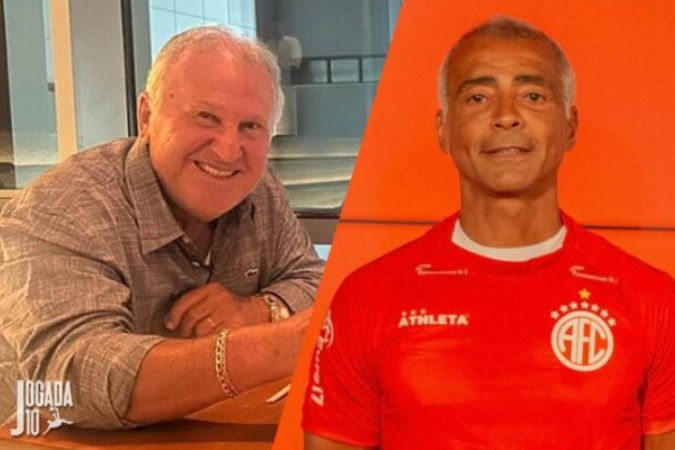 Zico e Romário apoiam projeto da Blockchain Sports  -  (crédito: Reprodução / Instagram Zico; Reproduçao / Instagram Romario)