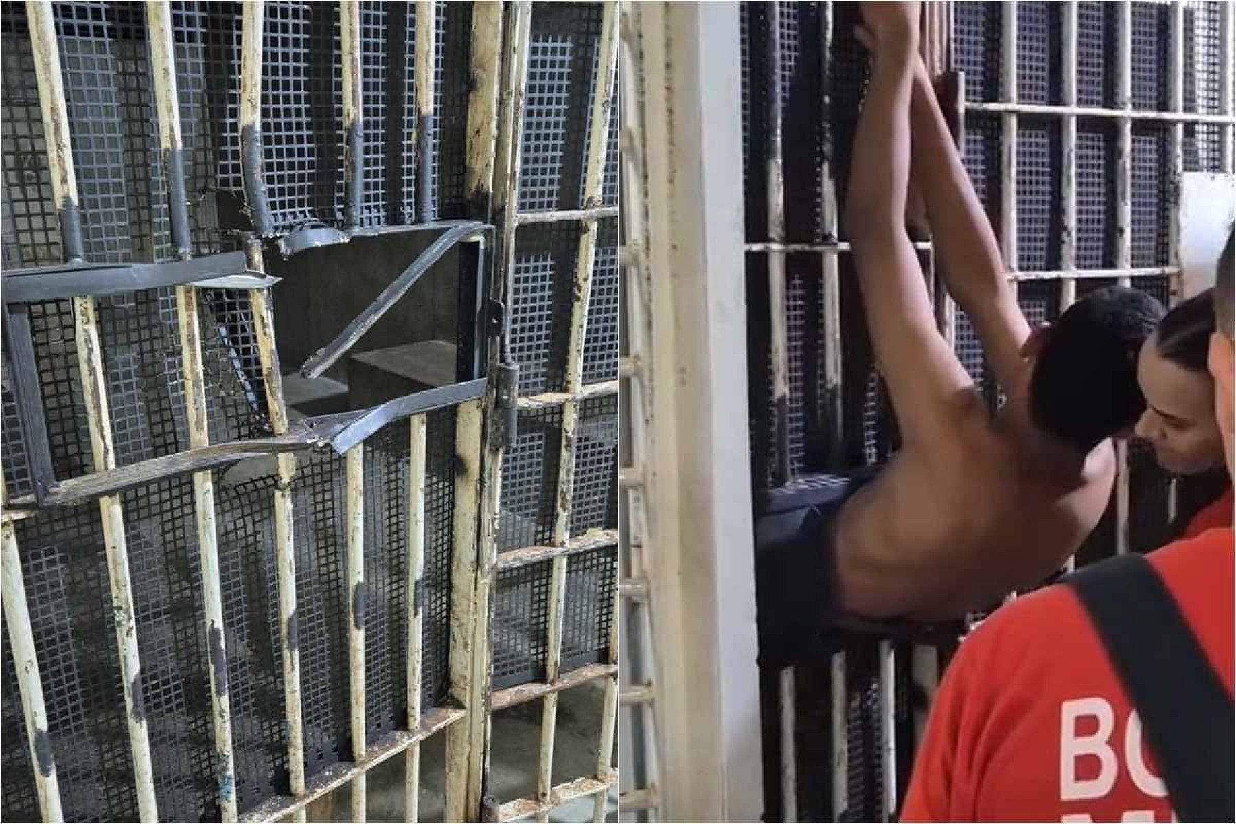 Detento fica entalado ao tentar fugir de cela no Paranoá; veja vídeo