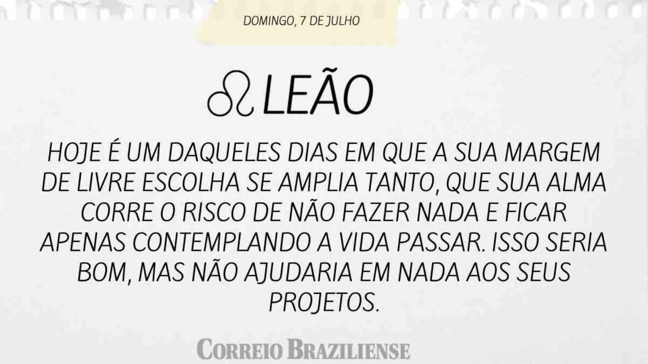 Horóscopo do dia: confira o que os astros revelam para este domingo (7/7)