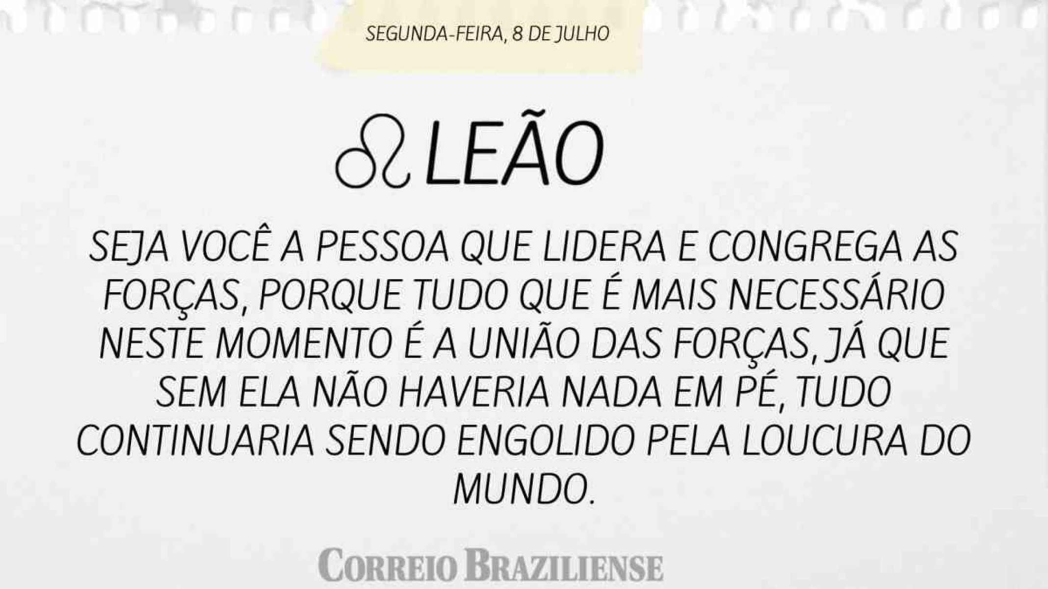 LEÃO | 8 DE JULHO